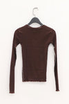 BASERANGE Ribbed Long Sleeve Top T-shirt TTVL Collection France BAS-TTVL-RB-SP22-TACTILE TTVL
